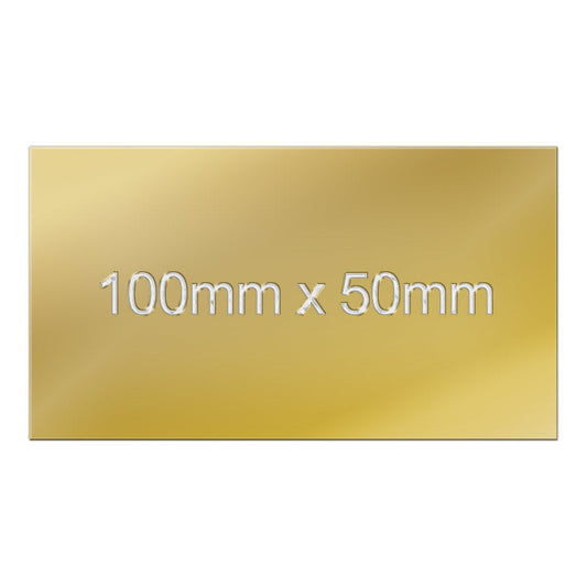 NEW Standard Plate 100mm x 50mm