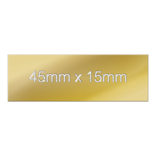New Standard Plate 45mm x 15mm