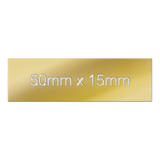 NEW Standard Plate 50mm x 15mm